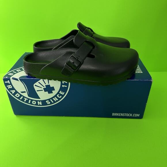 Birkenstock Boston EVA Clogs Womens 36 US 5 Black Narrow Fit Germany Made NIB - Picture 1 of 8
